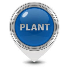 Plant pointer icon on white background
