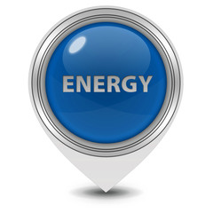 Energy pointer icon on white background