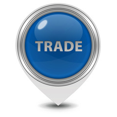 Trade pointer icon on white background