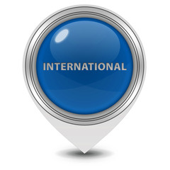 International pointer icon on white background