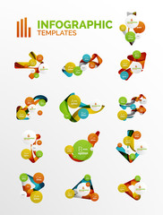 Set of modern business infographics
