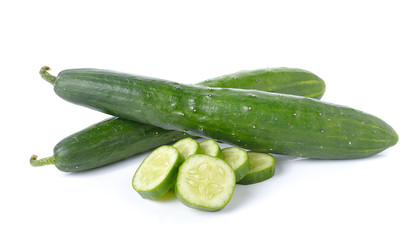 cucumber on white background
