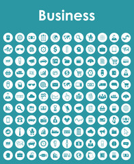 Set of business simple icons