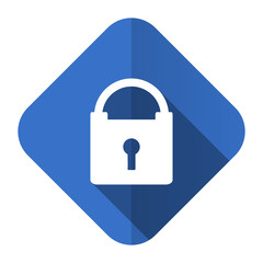 padlock flat icon secure sign