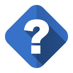 question mark flat icon ask sign