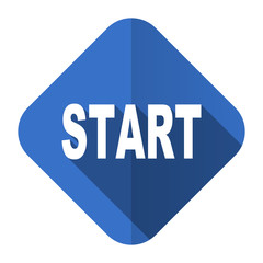 start flat icon
