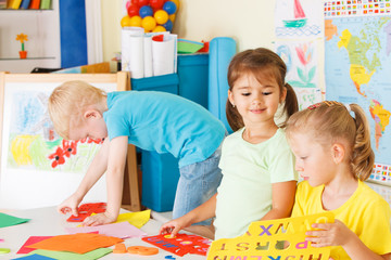 Preschoolers in the classroom