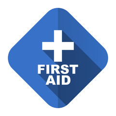 Obraz premium first aid flat icon