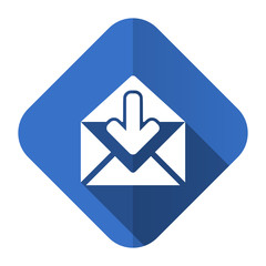 email flat icon post message sign