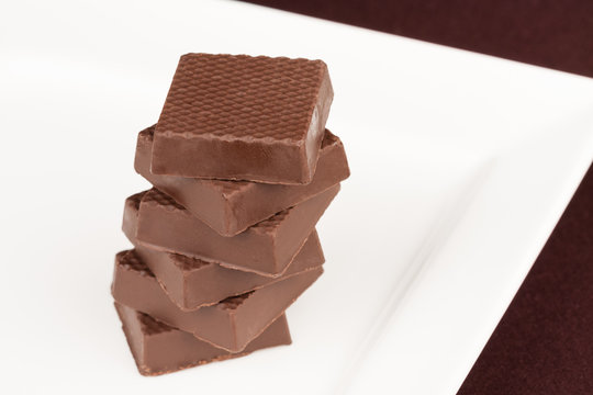 Chocolate Squares Stacked