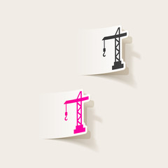 realistic design element: hoisting crane