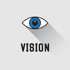 Eye icon, Vision concept