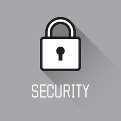 Lock icon. Security concept