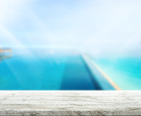 Table Top And Blur Nature Background