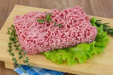 Raw minced meat