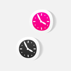 realistic design element: clock