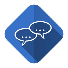 forum flat icon chat symbol bubble sign