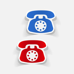 realistic design element: telephone