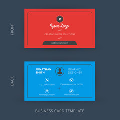 Vector creative and clean business card template