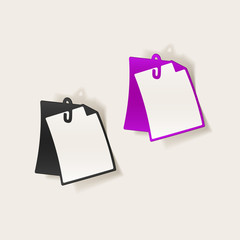 realistic design element: clipboard