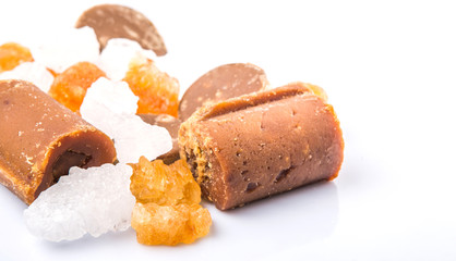 alm sugar, coconut sugar, sugar cane rock and white rock sugar 