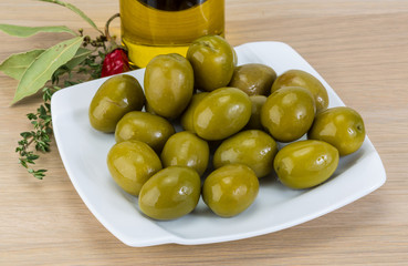 Green olives