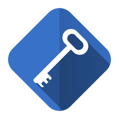 key flat icon secure symbol