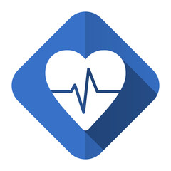 pulse flat icon heart rate sign