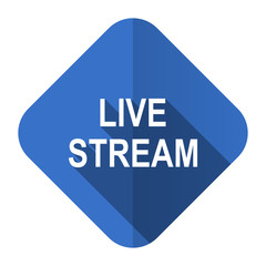 live stream flat icon