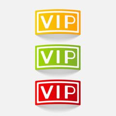realistic design element: vip