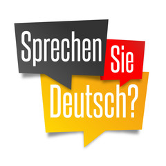 Sprechen Sie Deutsch? - obrazy, fototapety, plakaty