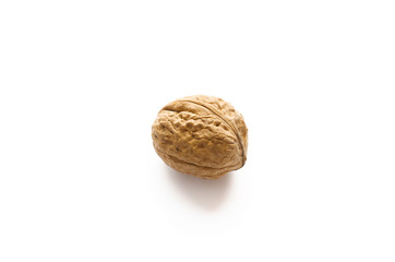 isolated nut on the white background
