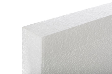 Styrofoam panel isolated