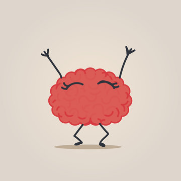 Happy Brain character