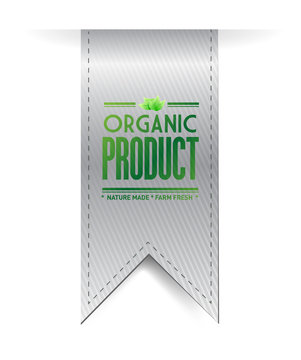 organic product banner sign illustration design