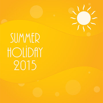 Abstract Yellow Summer Background, Vector Illustration, Eps10