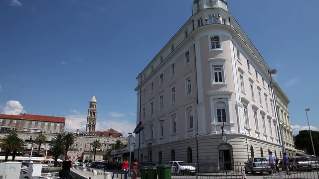 Shot of an old building in Split