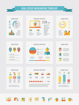 Real Estate Infographic Elements.
