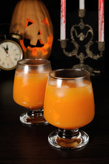 Pumpkin juice with ice