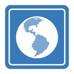 Planète Terre dans un panneau