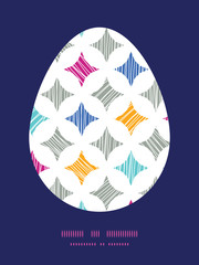 Vector colorful marble textured tiles Easter egg sillhouette