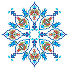 Fototapeta na wymiar flowers in the Ottoman art two