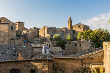 street in ancient town Orvieto, Umbria, Italy