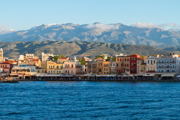 Fototapeta premium venetian habour of Chania, Crete, Greece