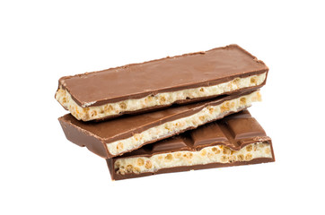 chocolate bar with yogurt filling