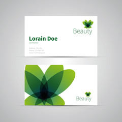Business Card template, vector icon for Beauty Industry