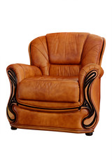 Brown leather chair