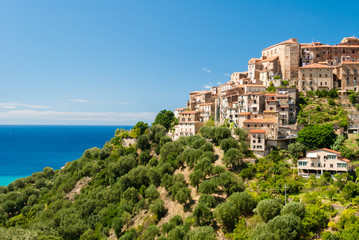 Pisciotta, a small village in the Cilento national park