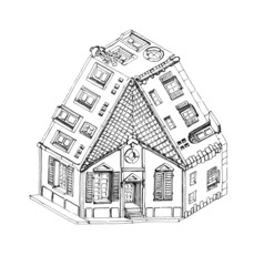 Three way impossible house