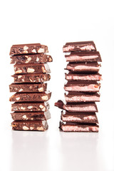chocolate isolated on white background